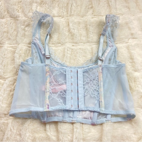 New! Victoria's Secret Dream Angels Pale Pastel Lace Corset Bra Top 22819 - Picture 2 of 15